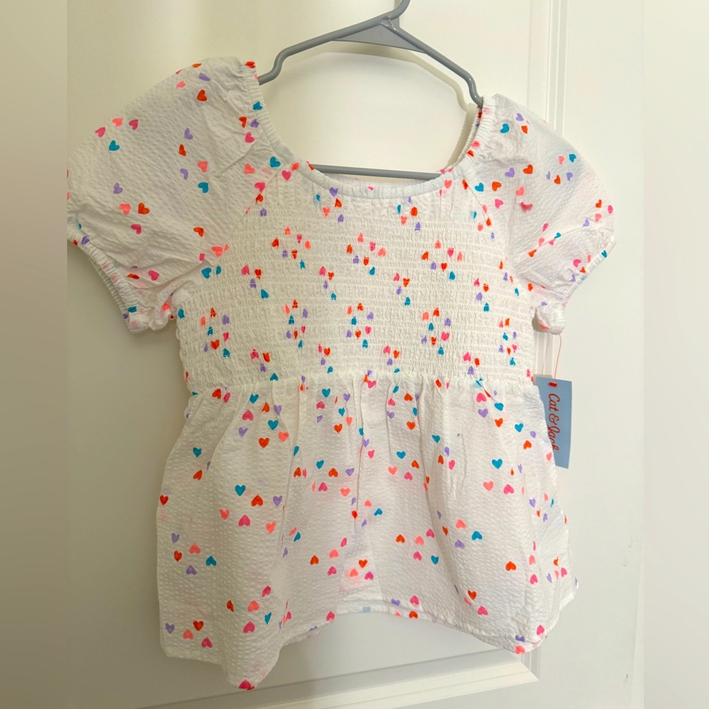 Little Kids Heart printed top